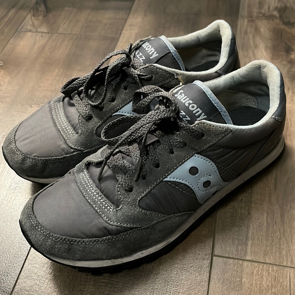 Saucony jazz sneaker - gray and blue